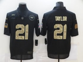 Wholesale Cheap Men\'s Washington Redskins #21 Sean Taylor Black Camo 2020 Salute To Service Stitched NFL Nike Limited Jersey