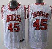 Wholesale Cheap Chicago Bulls #45 Michael Jordan White Swingman Jersey