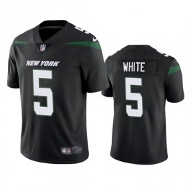 Cheap Men\'s New York Jets #5 Mike White Black Vapor Untouchable Limited Stitched Jersey
