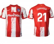 Wholesale Cheap Men 2021-2022 Club Atletico Madrid home aaa version red 21 Nike Soccer Jersey