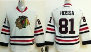 Wholesale Cheap Blackhawks #81 Marian Hossa Stitched White Youth NHL Jersey