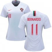Wholesale Cheap Women's Portugal #11 Bernardo Away Soccer Country Jersey