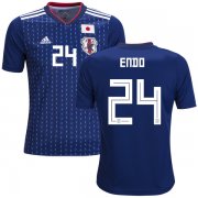 Wholesale Cheap Japan #24 Endo Home Kid Soccer Country Jersey