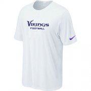 Wholesale Cheap Nike Minnesota Vikings Sideline Legend Authentic Font Dri-FIT NFL T-Shirt White
