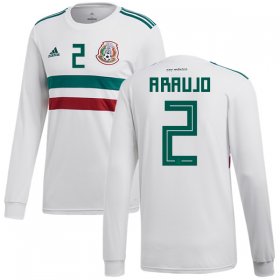 Wholesale Cheap Mexico #2 Araujo Away Long Sleeves Soccer Country Jersey