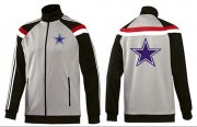 Wholesale Cheap NFL Dallas Cowboys Team Logo Jacket Grey