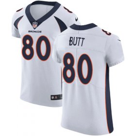 Wholesale Cheap Nike Broncos #80 Jake Butt White Men\'s Stitched NFL Vapor Untouchable Elite Jersey