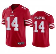 Cheap Men's San Francisco 49ers #14 Ricky Pearsall Red 2024 Draft Vapor Untouchable Limited Football Stitched Jersey