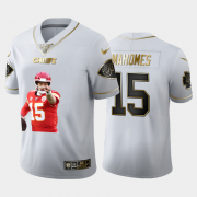 Cheap Kansas City Chiefs #15 Patrick Mahomes Nike Team Hero 2 Vapor Limited NFL 100 Jersey White Golden