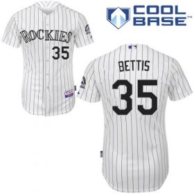 Wholesale Cheap Rockies #35 Chad Bettis White Cool Base Stitched Youth MLB Jersey
