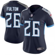 Wholesale Cheap Nike Titans #26 Kristian Fulton Navy Blue Team Color Women's Stitched NFL Vapor Untouchable Limited Jersey