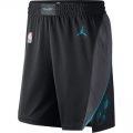 Wholesale Cheap Men's Jordan Brand Black Charlotte Hornets Icon Swingman Basketball Shorts