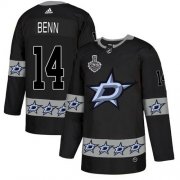 Wholesale Cheap Adidas Stars #14 Jamie Benn Black Authentic Team Logo Fashion 2020 Stanley Cup Final Stitched NHL Jersey