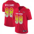 Wholesale Cheap Nike Ravens #98 Brandon Williams Red Youth Stitched NFL Limited AFC 2019 Pro Bowl Jersey