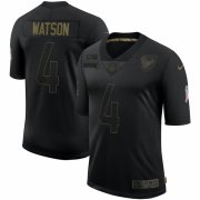 Cheap Houston Texans #4 Deshaun Watson Nike 2020 Salute To Service Limited Jersey Black