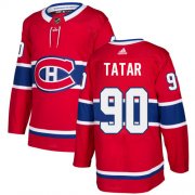 Wholesale Cheap Adidas Canadiens #90 Tomas Tatar Red Home Authentic Stitched NHL Jersey