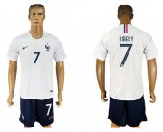 Wholesale Cheap France #7 Ribery Away Soccer Country Jersey