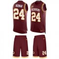 Wholesale Cheap Nike Redskins #24 Josh Norman Burgundy Red Team Color Men's Stitched NFL Limited Tank Top Suit Jersey