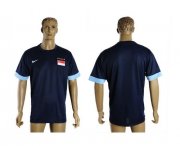 Wholesale Cheap Singapore Blank Blue Soccer Country Jersey