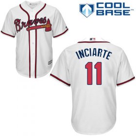 Wholesale Cheap Braves #11 Ender Inciarte White Cool Base Stitched Youth MLB Jersey