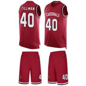 Wholesale Cheap Nike Cardinals #40 Pat Tillman Red Team Color Men\'s Stitched NFL Limited Tank Top Suit Jersey