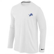 Wholesale Cheap Nike Detroit Lions Sideline Legend Authentic Logo Long Sleeve T-Shirt White