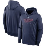 Wholesale Cheap Minnesota Twins Nike Outline Wordmark Fleece Performance Pullover Hoodie Navy
