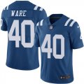Wholesale Cheap Nike Colts #40 Spencer Ware Royal Blue Men's Stitched NFL Limited Rush Jersey