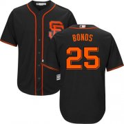 Wholesale Cheap Giants #25 Barry Bonds Black Alternate Cool Base Stitched Youth MLB Jersey