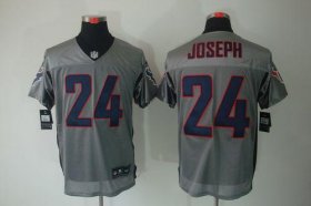 Wholesale Cheap Nike Texans #24 Johnathan Joseph Grey Shadow Men\'s Stitched NFL Elite Jersey