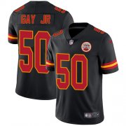 Wholesale Cheap Nike Chiefs #50 Willie Gay Jr. Black Men's Stitched NFL Limited Rush Jersey