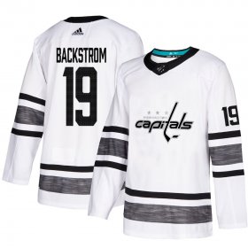 Wholesale Cheap Adidas Capitals #19 Nicklas Backstrom White 2019 All-Star Game Parley Authentic Stitched NHL Jersey