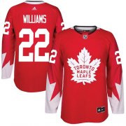 Wholesale Cheap Adidas Maple Leafs #22 Tiger Williams Red Team Canada Authentic Stitched NHL Jersey