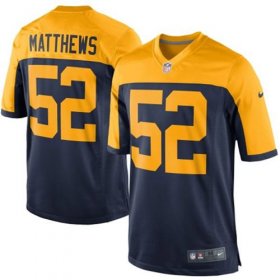 Wholesale Cheap Nike Packers #52 Clay Matthews Navy Blue Alternate Youth Stitched NFL New Elite Jersey