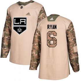 Wholesale Cheap Adidas Kings #6 Joakim Ryan Camo Authentic 2017 Veterans Day Stitched NHL Jersey