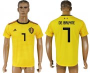 Wholesale Cheap Belgium #7 De Bruyne Away Soccer Country Jersey