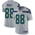 Wholesale Cheap Nike Seahawks #88 Will Dissly Grey Alternate Men's Stitched NFL Vapor Untouchable Limited Jersey
