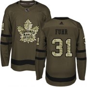 Wholesale Cheap Adidas Maple Leafs #31 Grant Fuhr Green Salute to Service Stitched NHL Jersey