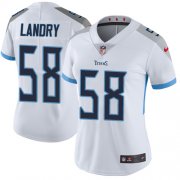 Wholesale Cheap Nike Titans #58 Harold Landry White Women's Stitched NFL Vapor Untouchable Limited Jersey