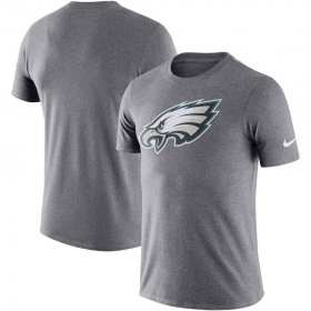 Wholesale Cheap Philadelphia Eagles Nike Essential Logo Dri-FIT Cotton T-Shirt Heather Charcoal
