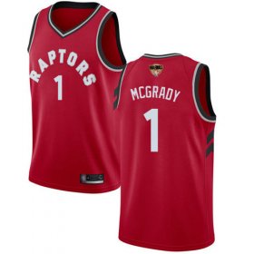 Wholesale Cheap Raptors #1 Tracy Mcgrady Red 2019 Finals Bound Basketball Swingman Icon Edition Jersey