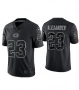 Wholesale Cheap Men's Green Bay Packers #23 Jaire Alexander Black Reflective Limited Stitched Football Jersey