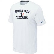 Wholesale Cheap Nike NFL Houston Texans Heart & Soul NFL T-Shirt White