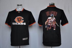 Wholesale Cheap Nike Bears #54 Brian Urlacher Black Men\'s NFL Game All Star Fashion Jersey