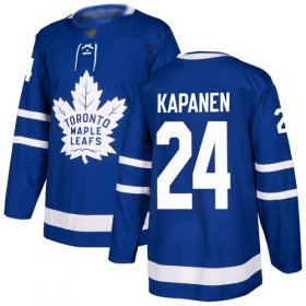 Wholesale Cheap Adidas Maple Leafs #24 Kasperi Kapanen Blue Home Authentic Stitched NHL Jersey