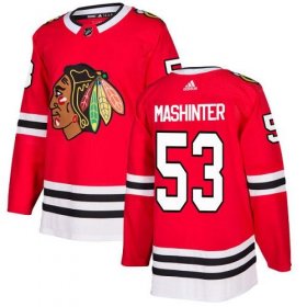 Wholesale Cheap Adidas Blackhawks #53 Brandon Mashinter Red Home Authentic Stitched NHL Jersey