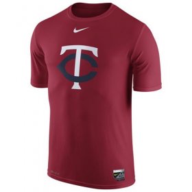 Wholesale Cheap Minnesota Twins Nike Authentic Collection Legend Logo 1.5 Performance T-Shirt Red