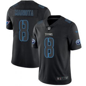 Wholesale Cheap Nike Titans #8 Marcus Mariota Black Men\'s Stitched NFL Limited Rush Impact Jersey