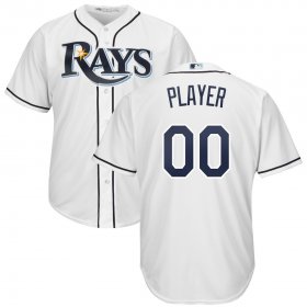 Wholesale Cheap Tampa Bay Rays Majestic Home Cool Base Custom Jersey White