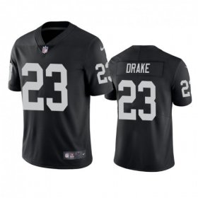 Wholesale Cheap Men\'s Las Vegas Raiders #23 Kenyan Drake Black Vapor Limited Nike Jersey